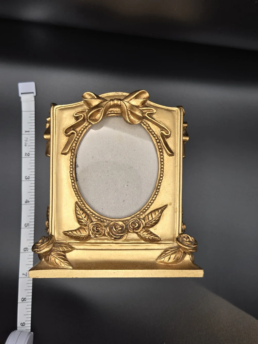 Gold Ornate Cube Picture Frame Holder - Decorative Home Accent